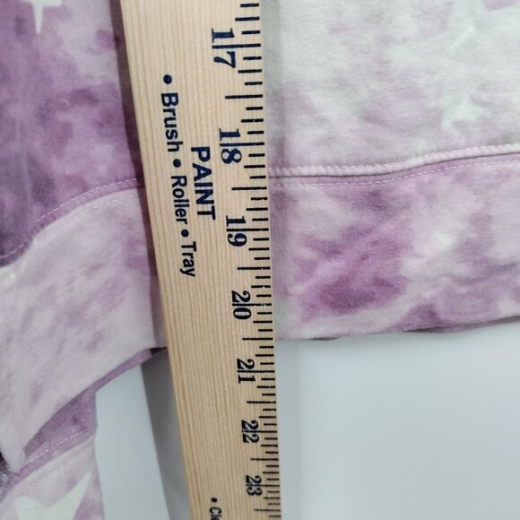 Wild Fox Tie Dye Star Crewneck Boxy Pullover Oversize Sweatshirt Medium Women - Picture 7 of 10